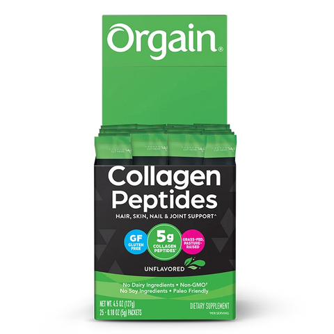 Grass Fed Pasture Raised Collagen Peptides 25 Ct Stick Pack