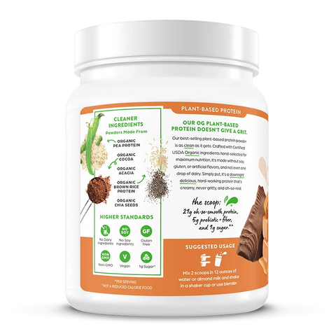 Organic Protein™ Plant Based Protein Powder - Chocolate Caramel Sea Salt