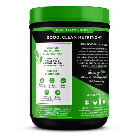 Grass Fed Pasture Raised Collagen Peptides - Unflavored
