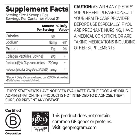 Collagen Peptides + Prebiotics & Probiotics 