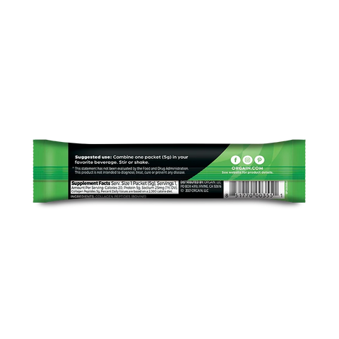 Grass Fed Pasture Raised Collagen Peptides 25 Ct Stick Pack