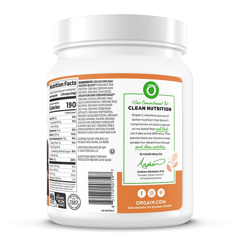 Organic Protein™ Plant Based Protein Powder - Chocolate Caramel Sea Salt