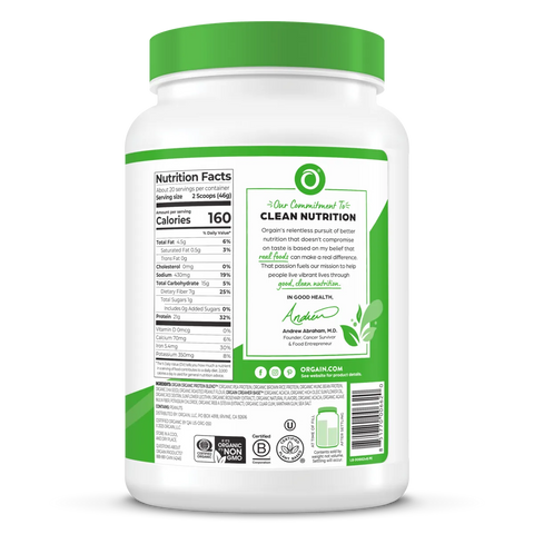 Organic Protein™ Plant Based Protein Powder - Peanut Butter