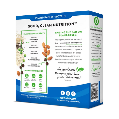 Organic Protein Bar - Chocolate Chip Cookie Dough