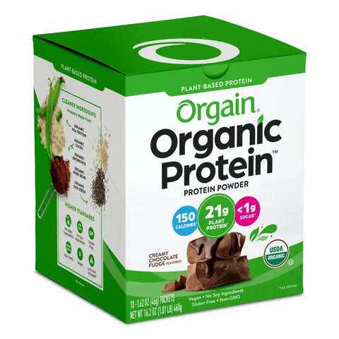 Single Serve Organic Protein™ Plant Based Protein Powder - Chocolate