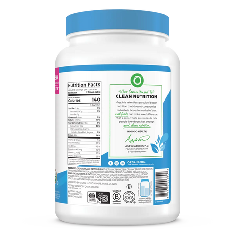 Organic Protein™ & Greens Plant Based Protein Powder - Creamy Chocolate Fudge