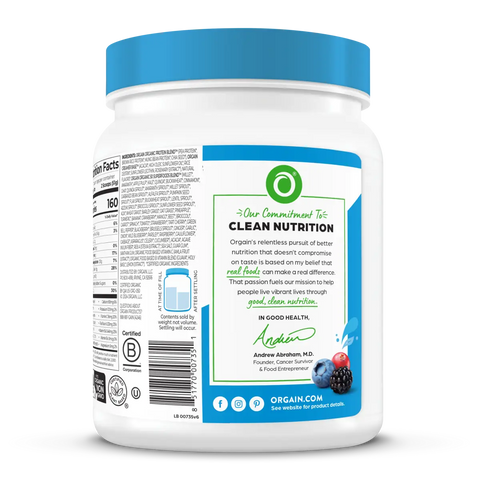 Organic Protein™ & Superfoods Plant Based Protein Powder - Vanilla bean
